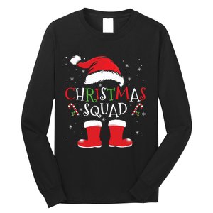 Christmas Squad Family Group Matching Christmas Party Pajama Long Sleeve Shirt