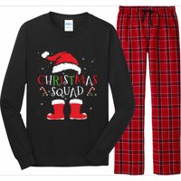 Christmas Squad Family Group Matching Christmas Party Pajama Long Sleeve Pajama Set