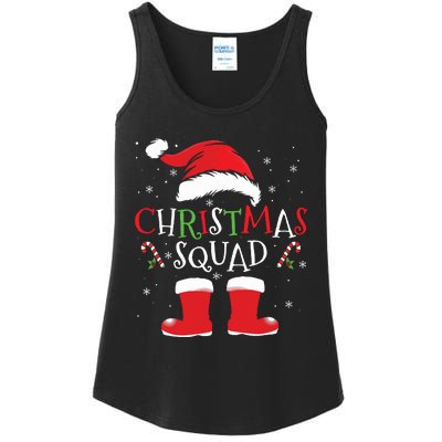 Christmas Squad Family Group Matching Christmas Party Pajama Ladies Essential Tank