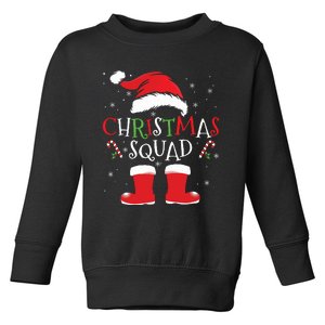 Christmas Squad Family Group Matching Christmas Party Pajama Toddler Sweatshirt