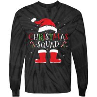 Christmas Squad Family Group Matching Christmas Party Pajama Tie-Dye Long Sleeve Shirt