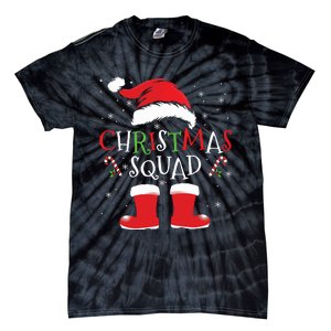 Christmas Squad Family Group Matching Christmas Party Pajama Tie-Dye T-Shirt