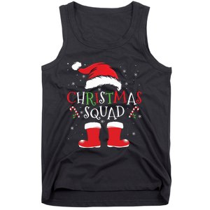 Christmas Squad Family Group Matching Christmas Party Pajama Tank Top