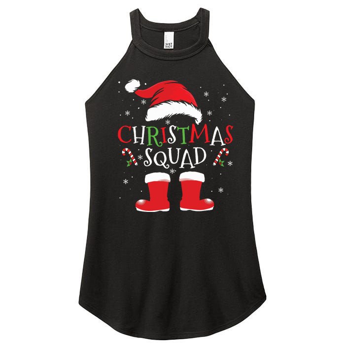 Christmas Squad Family Group Matching Christmas Party Pajama Women’s Perfect Tri Rocker Tank