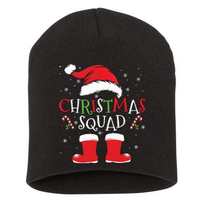 Christmas Squad Family Group Matching Christmas Party Pajama Short Acrylic Beanie