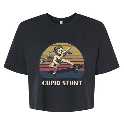 Cupid Stunt Funny Sarcastic Offensive Humor Embarrassing Bella+Canvas Jersey Crop Tee