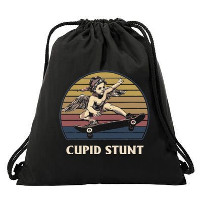 Cupid Stunt Funny Sarcastic Offensive Humor Embarrassing Drawstring Bag