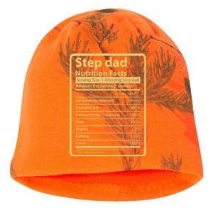 Cool Stepdad Funny FatherS Day Step Dad Nutritional Facts Cute Gift Kati - Camo Knit Beanie