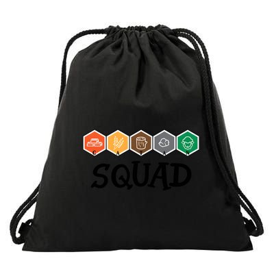 Catan Squad Funny Gamer Game Lover Drawstring Bag