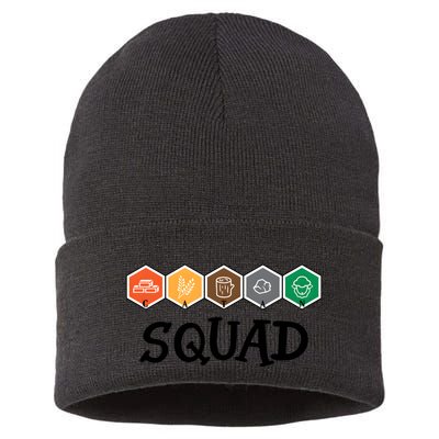 Catan Squad Funny Gamer Game Lover Sustainable Knit Beanie