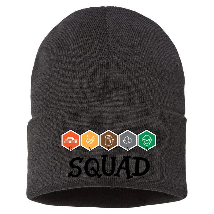 Catan Squad Funny Gamer Game Lover Sustainable Knit Beanie