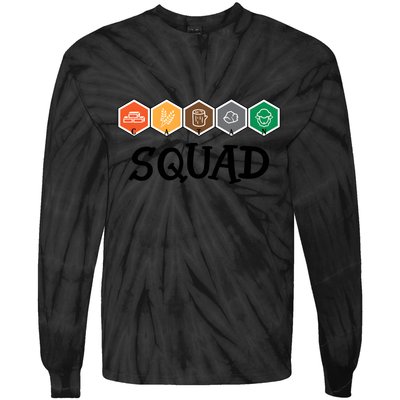 Catan Squad Funny Gamer Game Lover Tie-Dye Long Sleeve Shirt