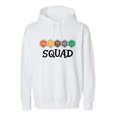 Catan Squad Funny Gamer Game Lover Garment-Dyed Fleece Hoodie