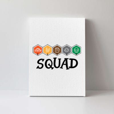 Catan Squad Funny Gamer Game Lover Canvas