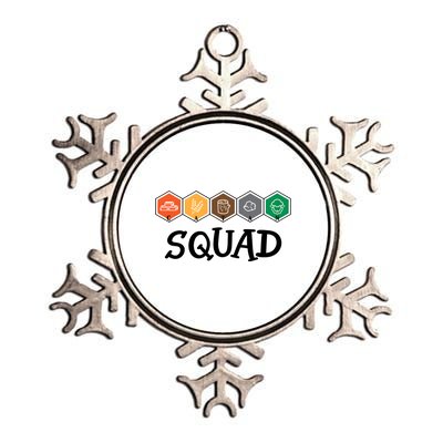 Catan Squad Funny Gamer Game Lover Metallic Star Ornament