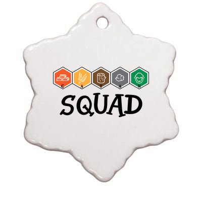 Catan Squad Funny Gamer Game Lover Ceramic Star Ornament