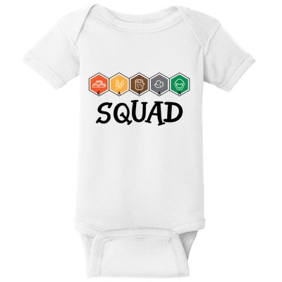 Catan Squad Funny Gamer Game Lover Baby Bodysuit