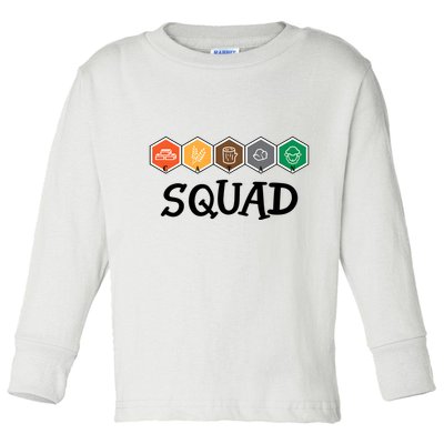 Catan Squad Funny Gamer Game Lover Toddler Long Sleeve Shirt