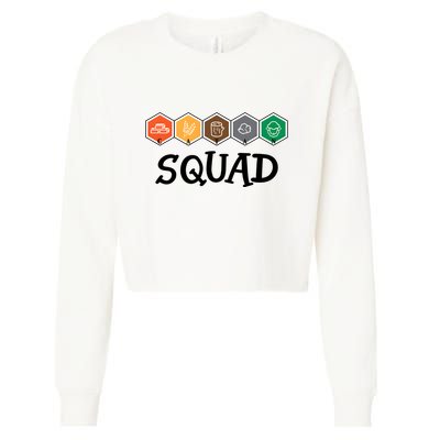 Catan Squad Funny Gamer Game Lover Cropped Pullover Crew