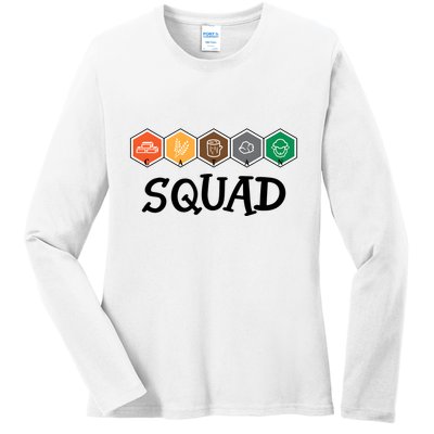 Catan Squad Funny Gamer Game Lover Ladies Long Sleeve Shirt