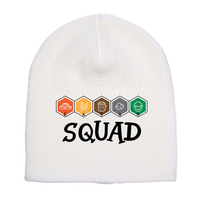 Catan Squad Funny Gamer Game Lover Short Acrylic Beanie