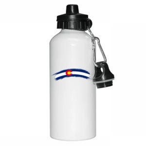 Colorado State Flag Distressed Aluminum Water Bottle