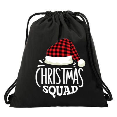 Christmas Squad Family Group Matching Christmas Pajama Party Drawstring Bag