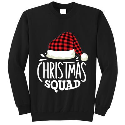 Christmas Squad Family Group Matching Christmas Pajama Party Tall Sweatshirt