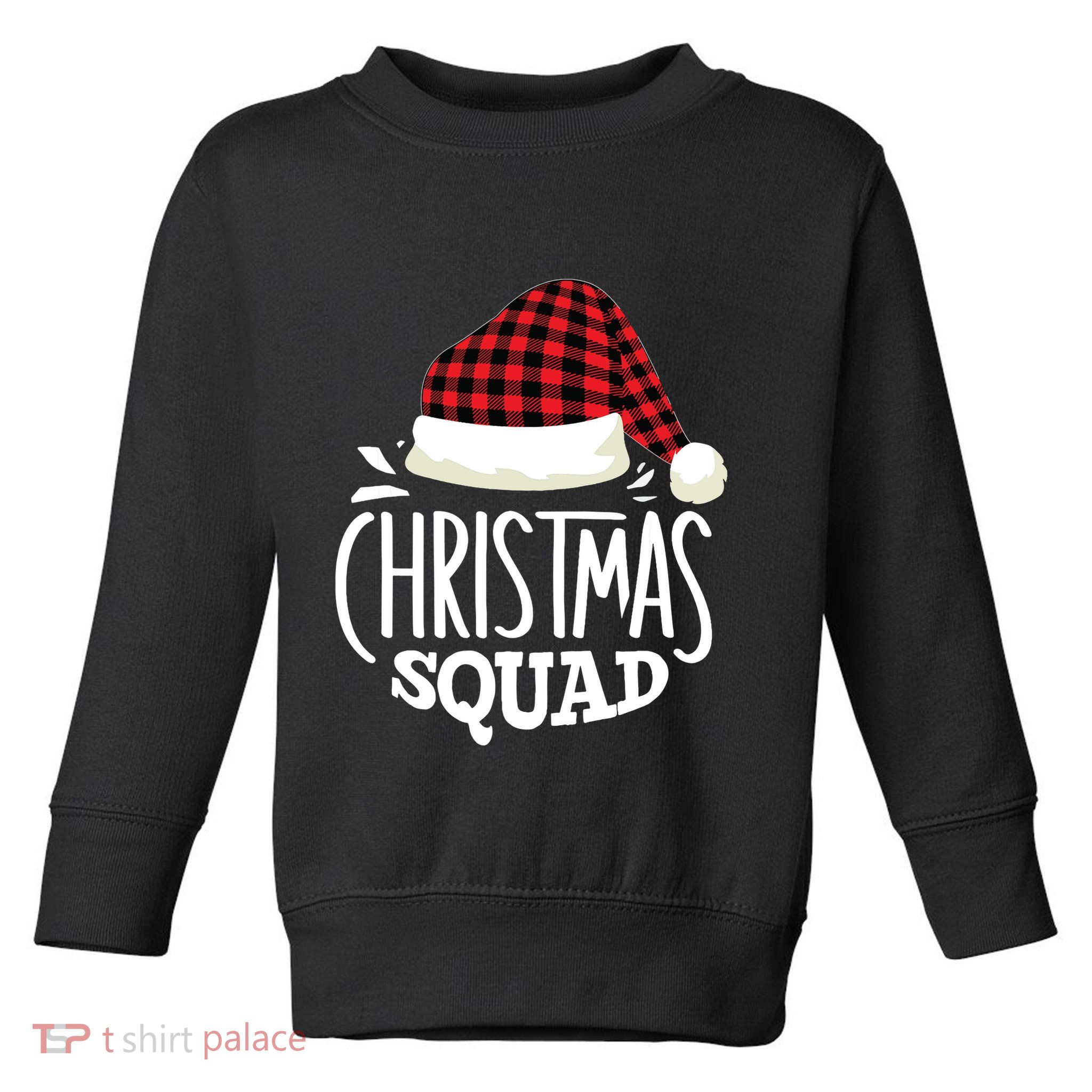 Christmas Squad Family Group Matching Christmas Pajama Party Toddler Sweatshirt