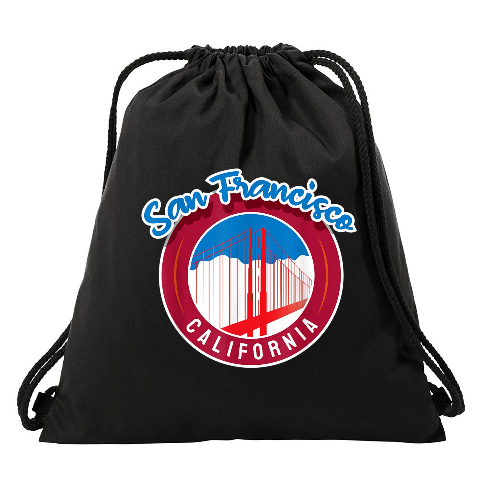 California San Francisco City Gift Bridge Souvenir SF Drawstring Bag