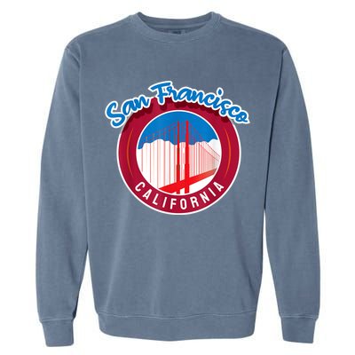 California San Francisco City Gift Bridge Souvenir SF Garment-Dyed Sweatshirt