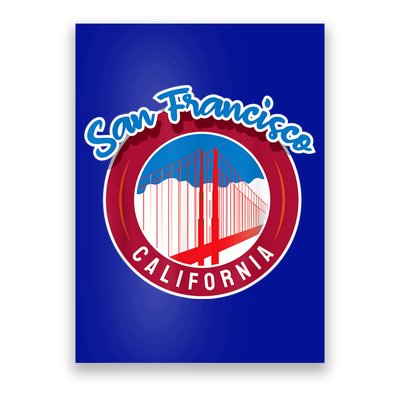California San Francisco City Gift Bridge Souvenir SF Poster