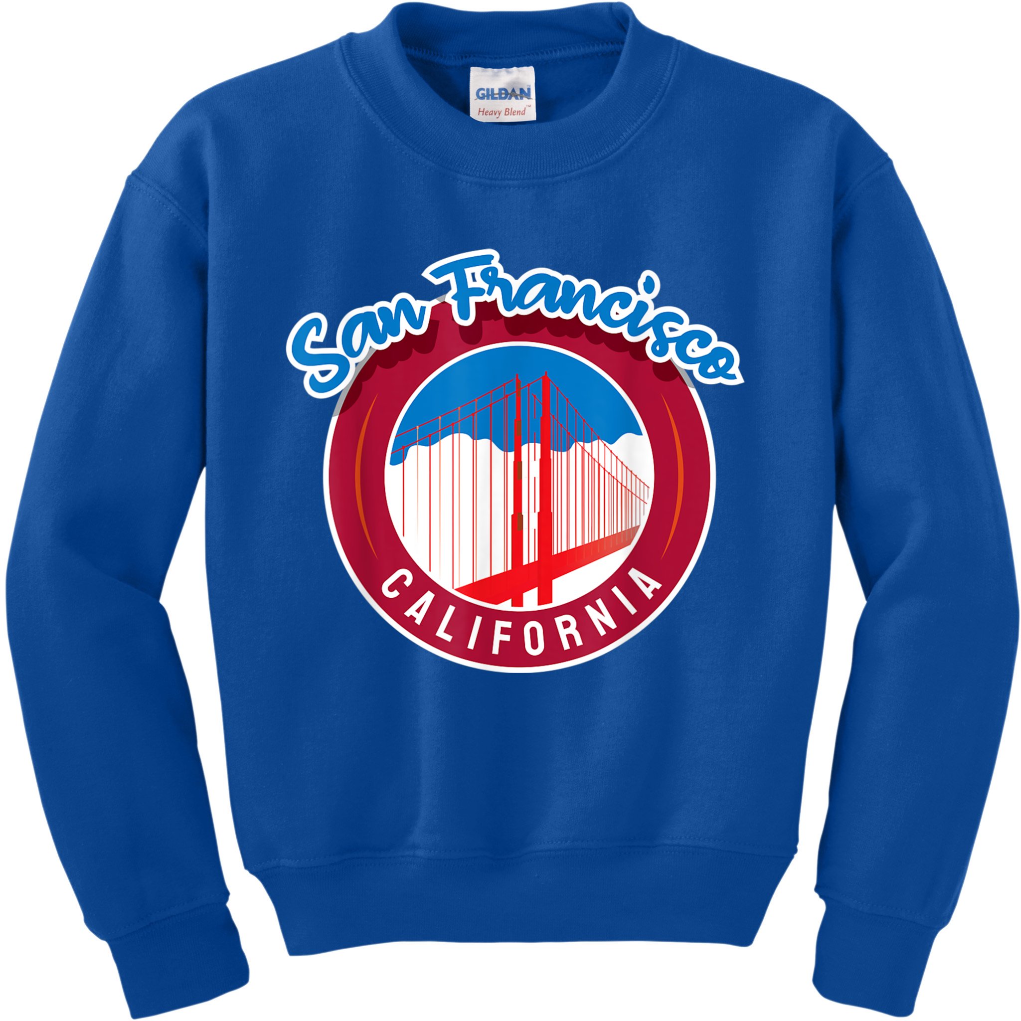 California San Francisco City Gift Bridge Souvenir SF Kids Sweatshirt