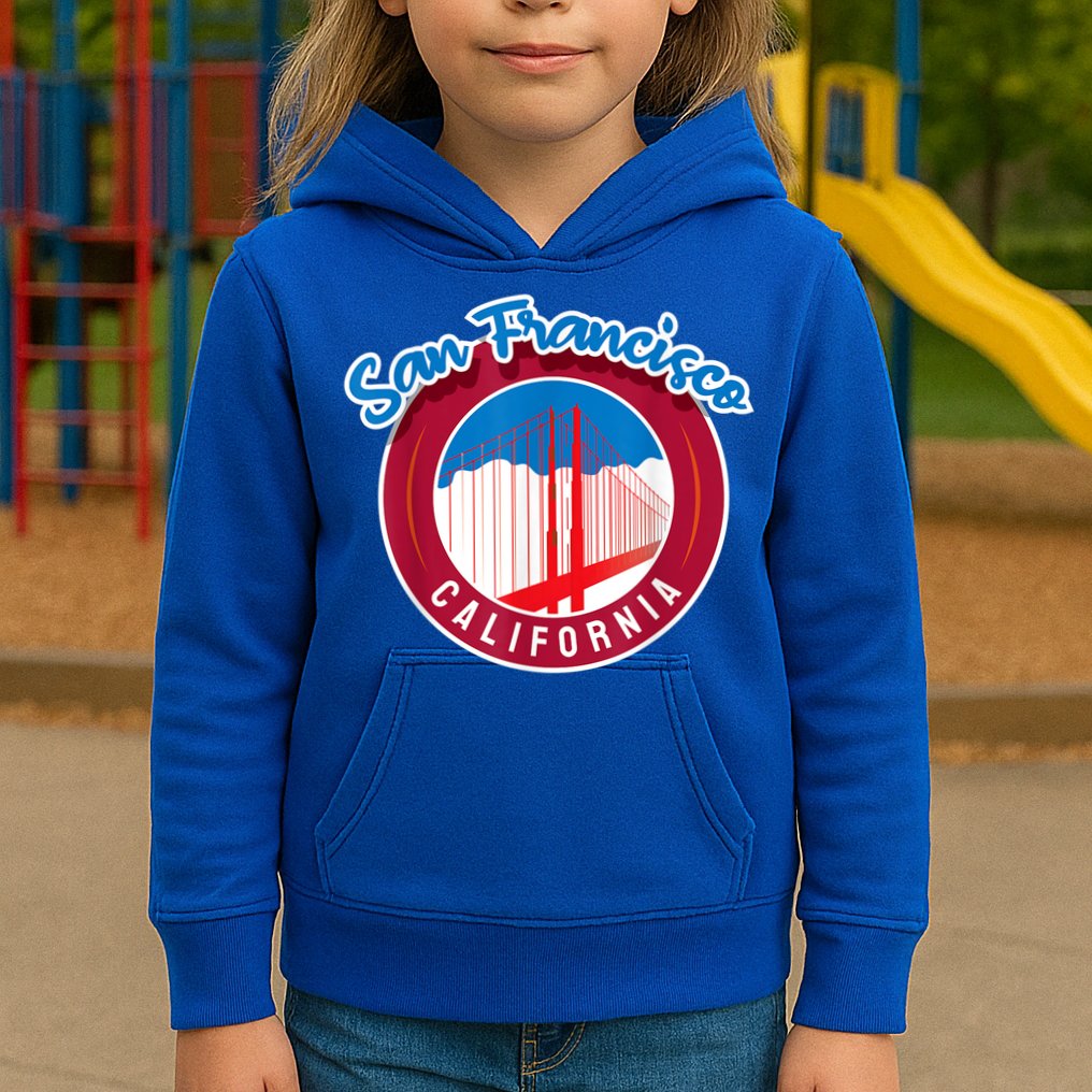 California San Francisco City Gift Bridge Souvenir SF Kids Hoodie