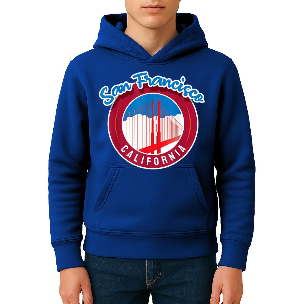 California San Francisco City Gift Bridge Souvenir SF Kids Hoodie
