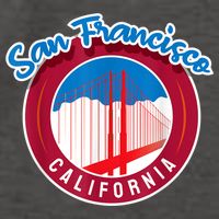 California San Francisco City Gift Bridge Souvenir SF Vector Backpack