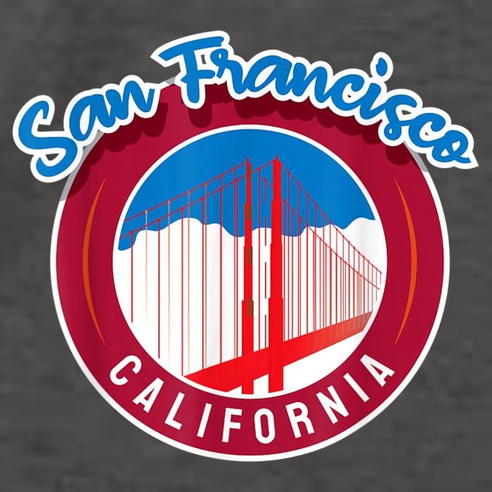 California San Francisco City Gift Bridge Souvenir SF Vector Backpack