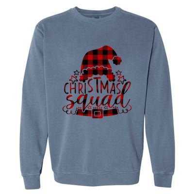 Christmas Squad Family Group Matching Christmas Party Pajama Funny Gift Garment-Dyed Sweatshirt