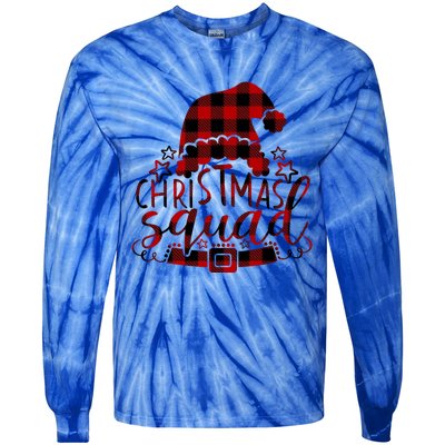 Christmas Squad Family Group Matching Christmas Party Pajama Funny Gift Tie-Dye Long Sleeve Shirt