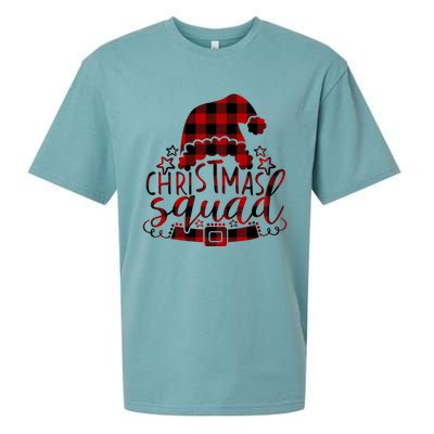 Christmas Squad Family Group Matching Christmas Party Pajama Funny Gift Sueded Cloud Jersey T-Shirt