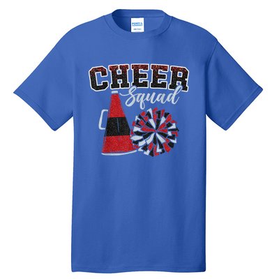 Cheer Squad Funny Cheerleader Cheerleading Red Women Girl Tall T-Shirt