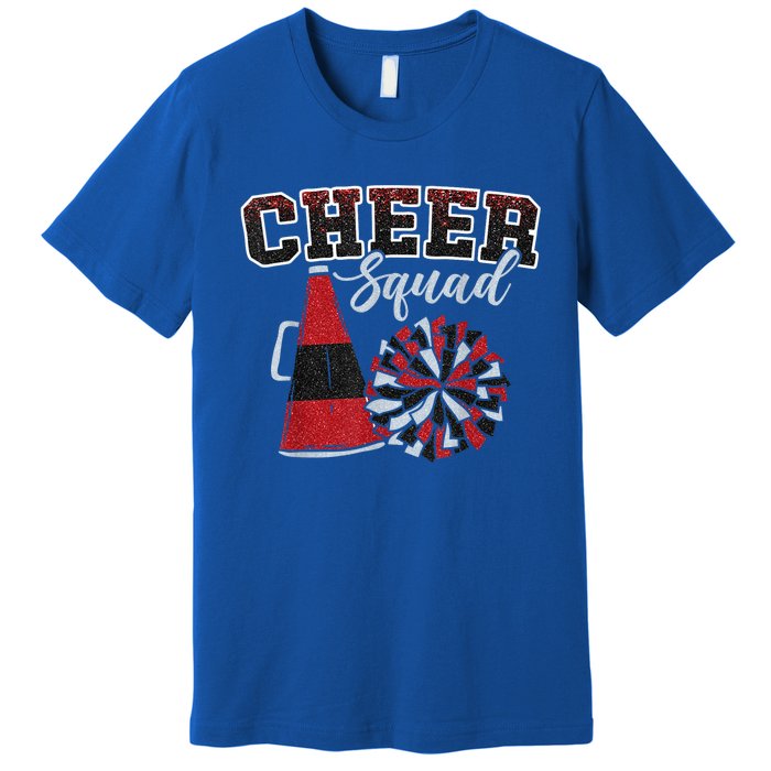 Cheer Squad Funny Cheerleader Cheerleading Red Women Girl Premium T-Shirt