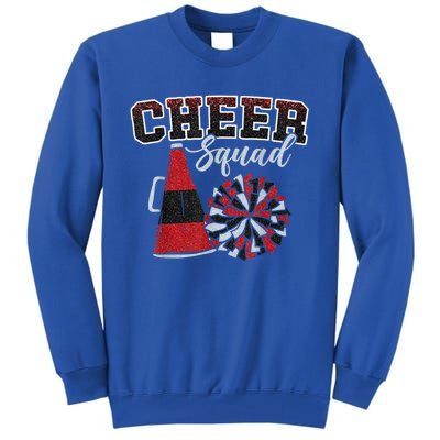 Cheer Squad Funny Cheerleader Cheerleading Red Women Girl Tall Sweatshirt