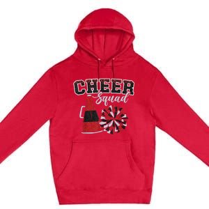 Cheer Squad Funny Cheerleader Cheerleading Red Women Girl Premium Pullover Hoodie