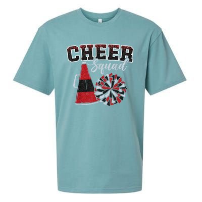 Cheer Squad Funny Cheerleader Cheerleading Red Women Girl Sueded Cloud Jersey T-Shirt