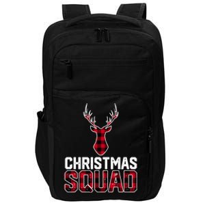 Christmas Squad Family Group Plaid Christmas Gift Impact Tech Backpack