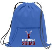 Christmas Squad Family Group Plaid Christmas Gift Sweatshirt Cinch Pack Bag