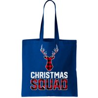 Christmas Squad Family Group Plaid Christmas Gift Tote Bag