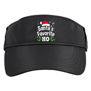 Christmas Santa's Favorite Ho Pajama Adult Naughty Pajama Gift Adult Drive Performance Visor