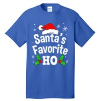 Christmas Santa's Favorite Ho Pajama Adult Naughty Pajama Gift Tall T-Shirt